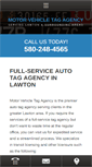 Mobile Screenshot of motorvehicletaglawton.com